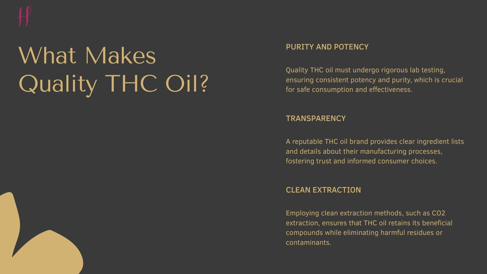 What Makes a Quality THC Oil?